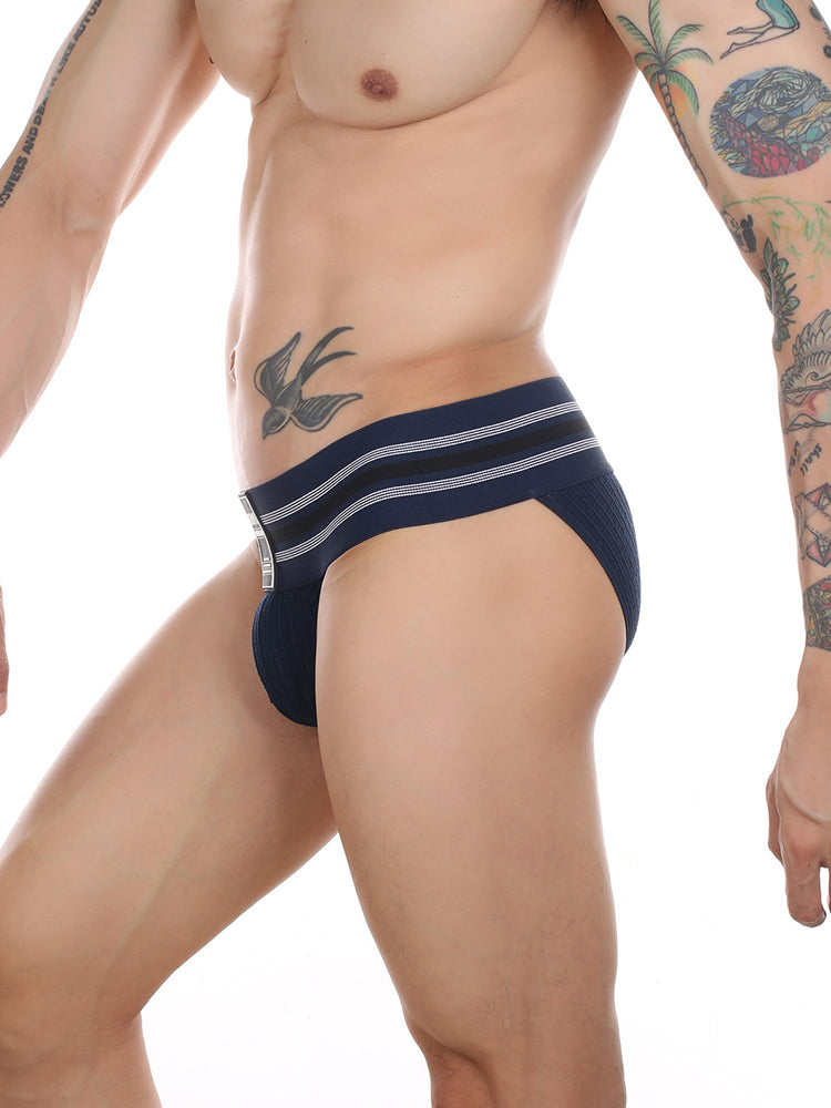 2 Pack Men's High-Stretch Rainbow Sports Comfort Bikini