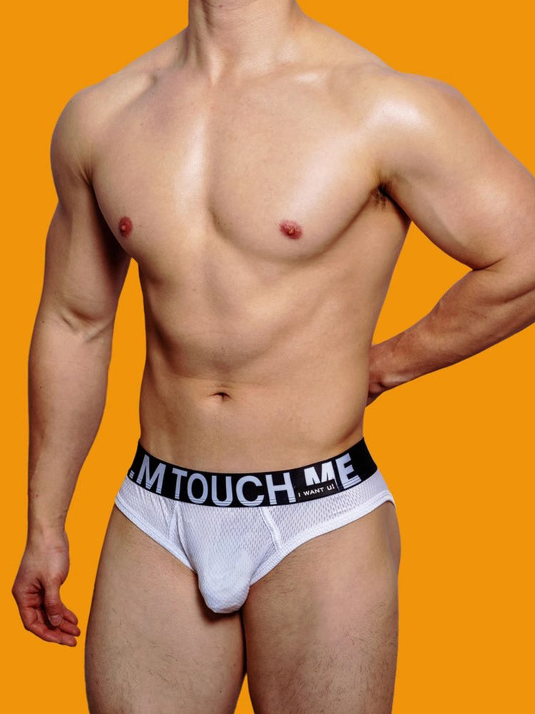 2 Pack Men's Low Waist Mesh Nylon Breathable Jockstrap