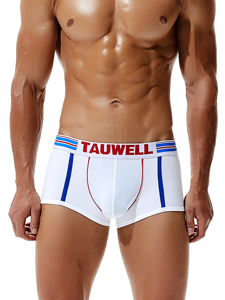 2 Pack Men's Low-Rise Cotton Breathable Trunks Suitable for Sports