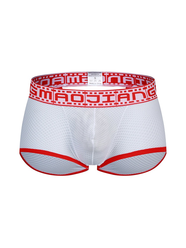 2 Pack Men's Breathable Large Pouch Mesh Fitness Trunks