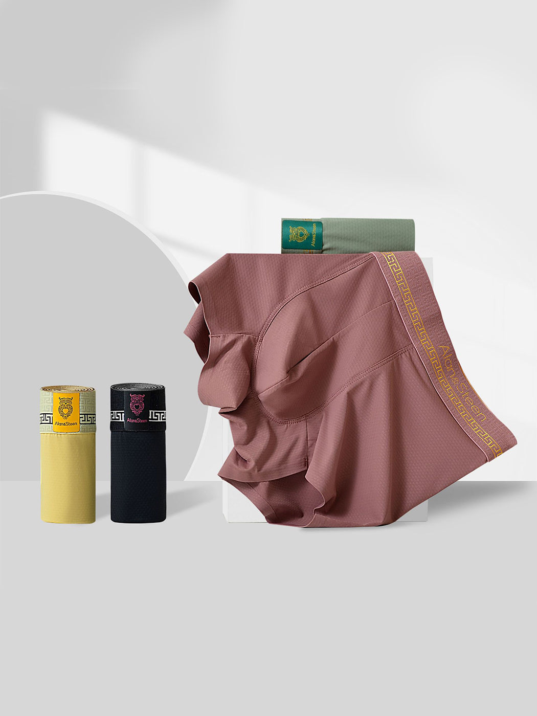 3 Pack Men's Seamless Breathable U Pouch Trunks