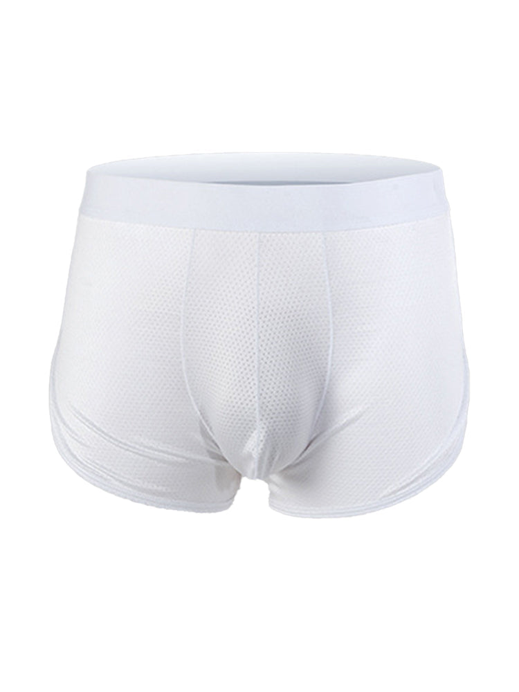 3 Pack Men's Mid Waist Breathable Mesh Home Aloha Boxers