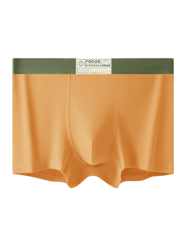 3 Pack Men's Cotton Breathable Antibacterial Quick-Dry U-Shaped Trunks