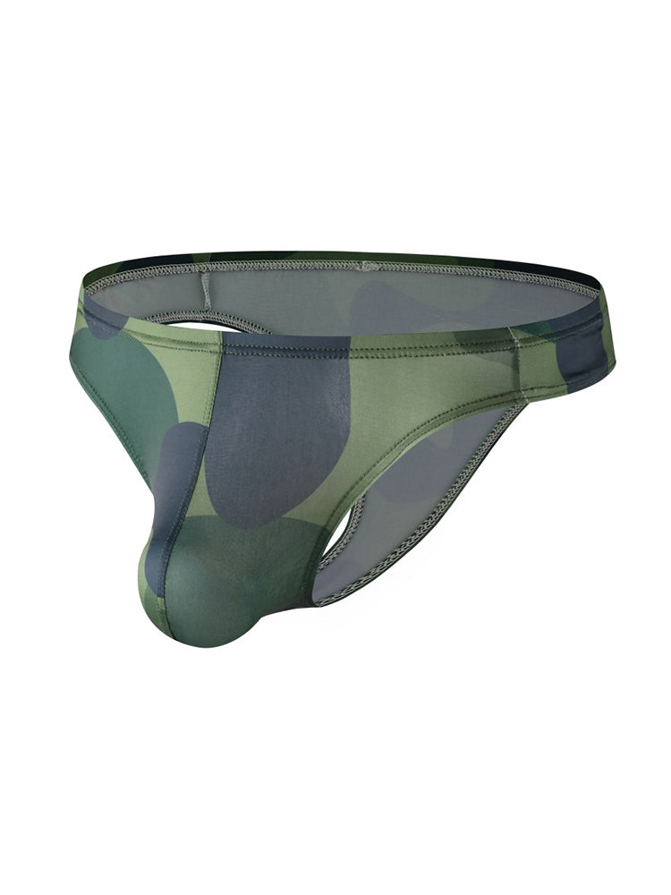 2 Pack Men's U-Pouch Camouflage Trendy Briefs