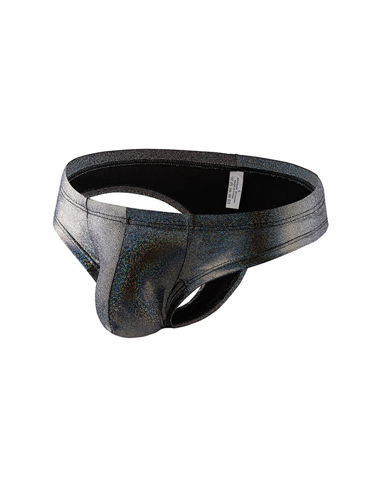 3 Pack Men's Solid Color Sparkle Briefs