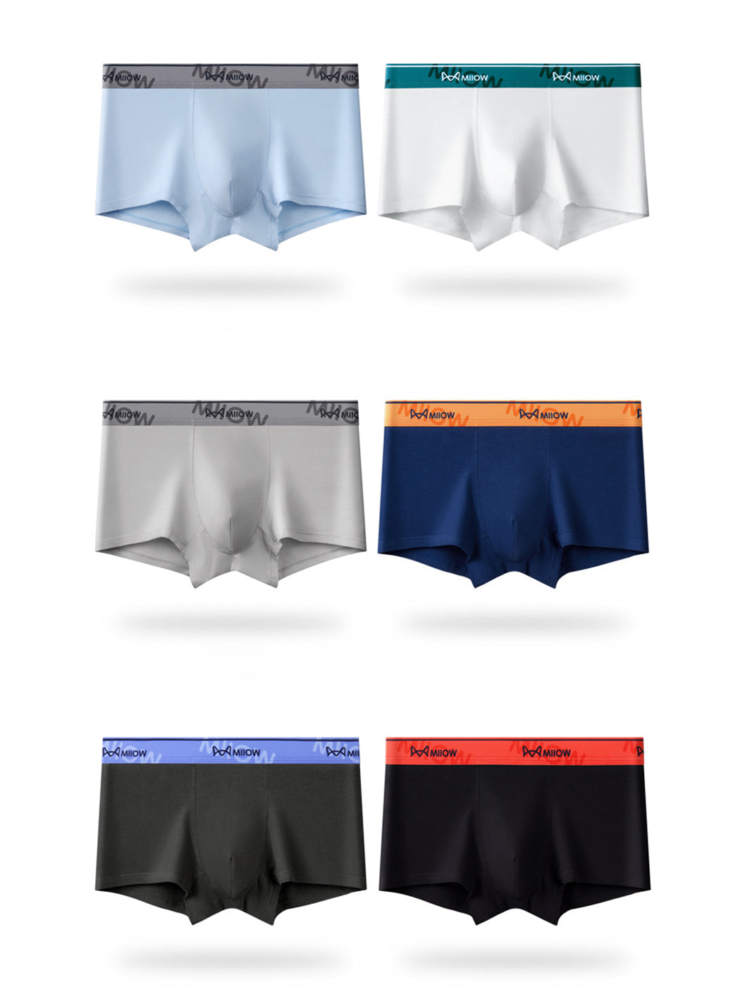Men's U Convex Pouch Breathable Cotton Trunks