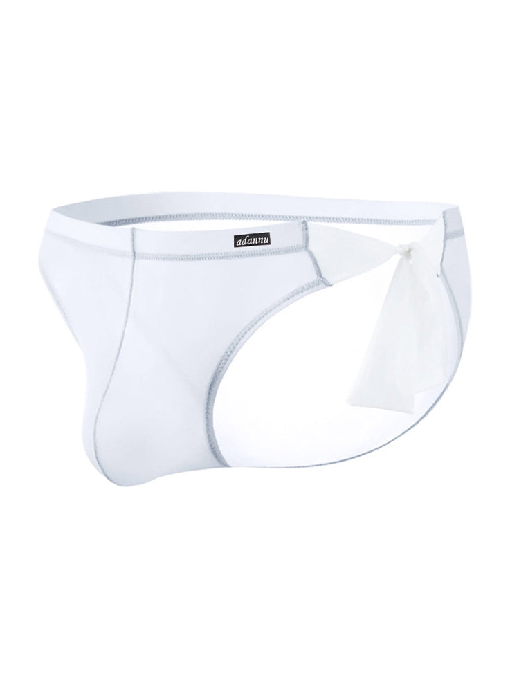 2 Pack Men's Nylon Ultra-Thin Breathable Semi-Transparent Sexy Briefs