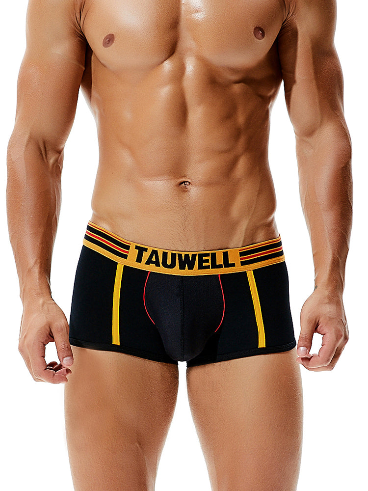 2 Pack Men's Low-Rise Cotton Breathable Trunks Suitable for Sports