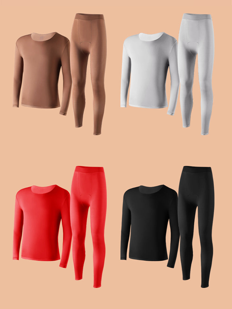 Men's Skin-Friendly Ultra-Thin High-Elastic Anti-Static Thermal Base Layer Tops & Bottoms