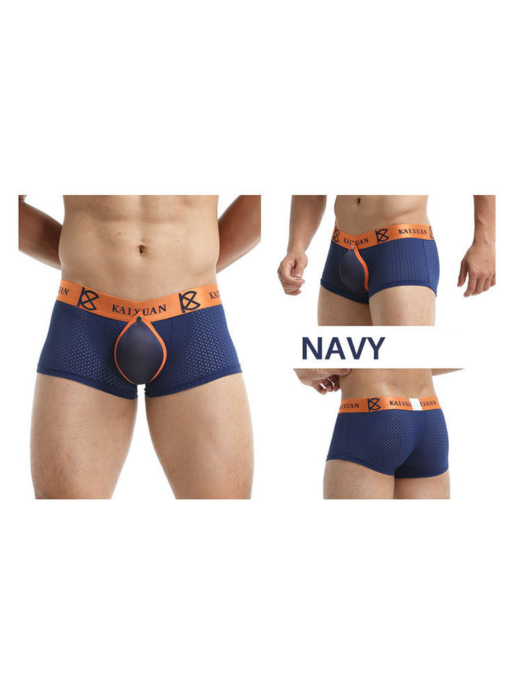 2-pack Men's Sexy Detachable Curled Cup Snap Hip Boxer Briefs