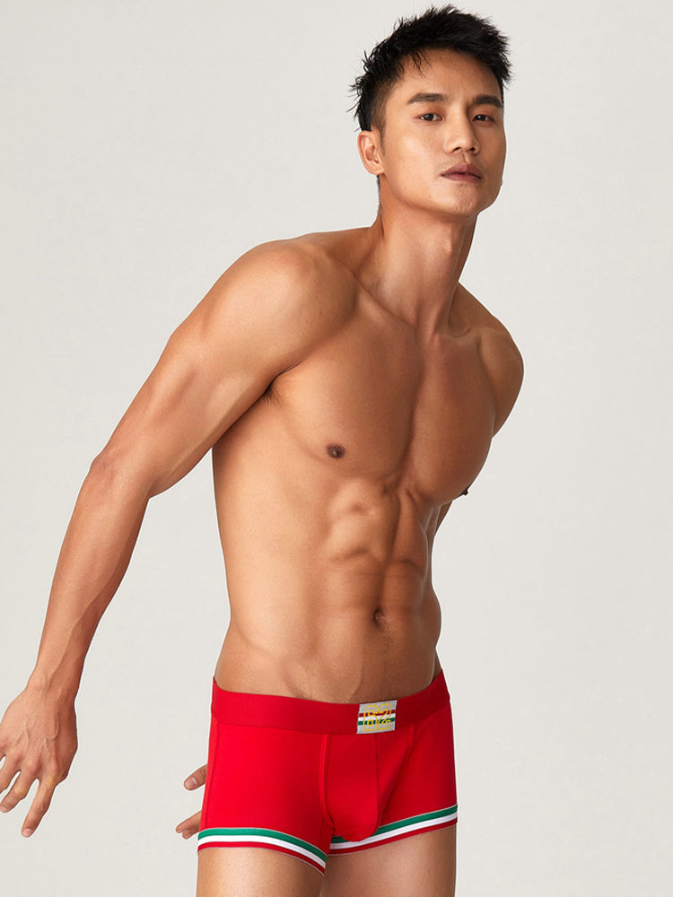 2 Pack Men's Low-Rise Cotton Boxer Briefs