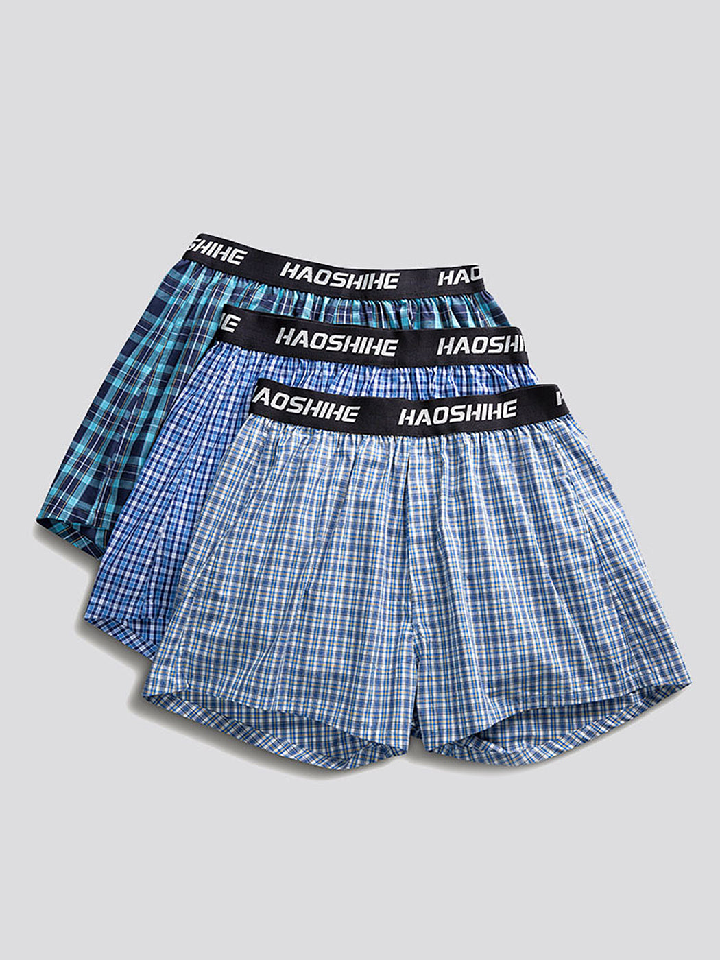 Men's 100% Cotton Boxers With Button Fly