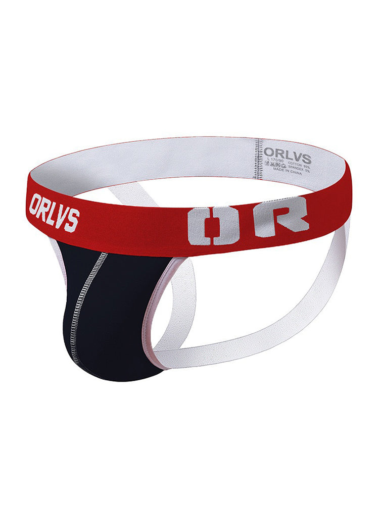 3 Pack Men's U-Pouch Striped Sexy Jockstraps