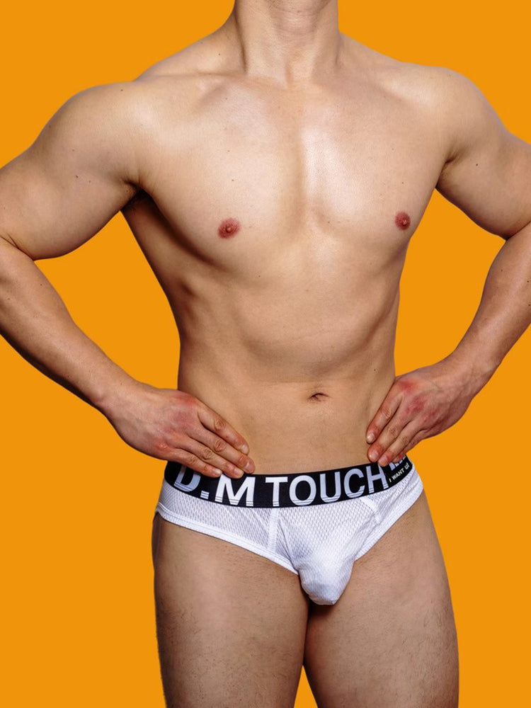 2 Pack Men's Low Waist Mesh Nylon Breathable Jockstrap