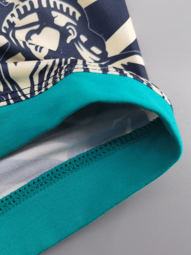 2 Pack Men's Statue of Liberty Print Comfortable and Breathable Trunks