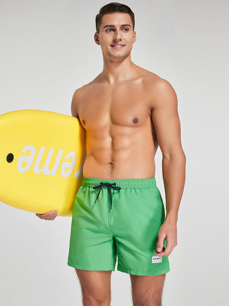 Men's Solid Breathable Beach Shorts Boxer