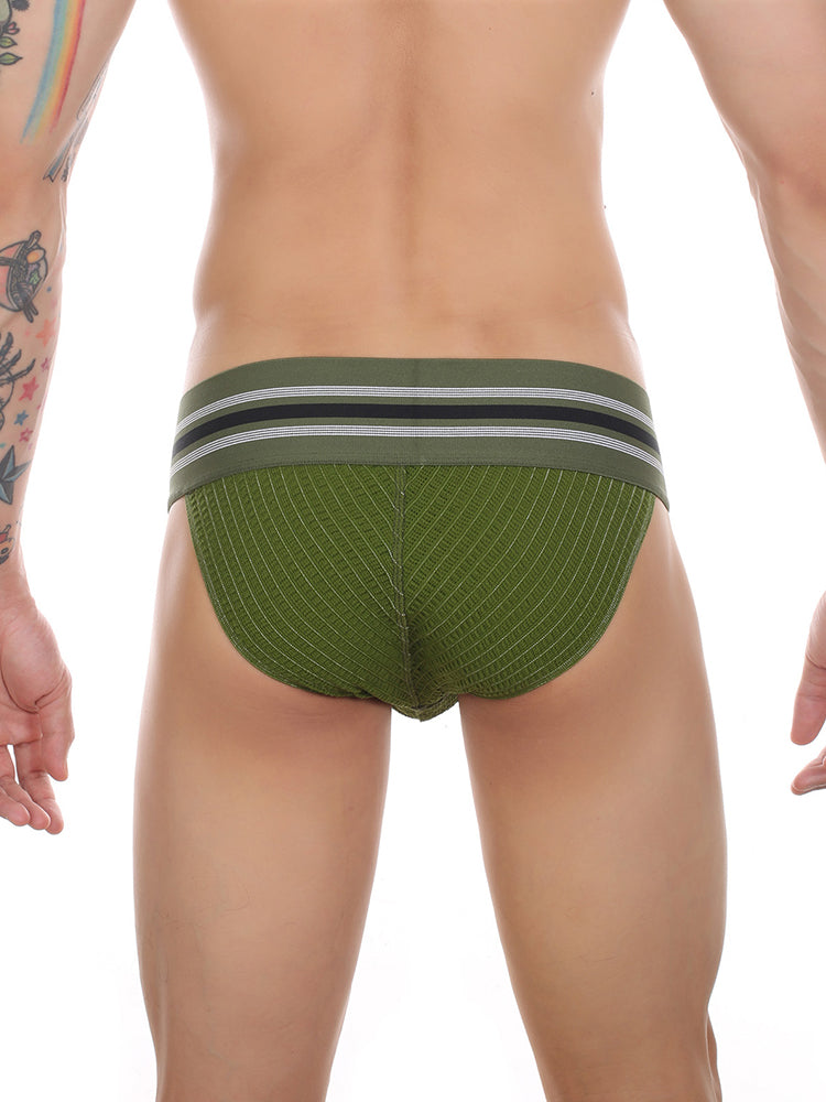 2 Pack Men's High-Stretch Rainbow Sports Comfort Bikini