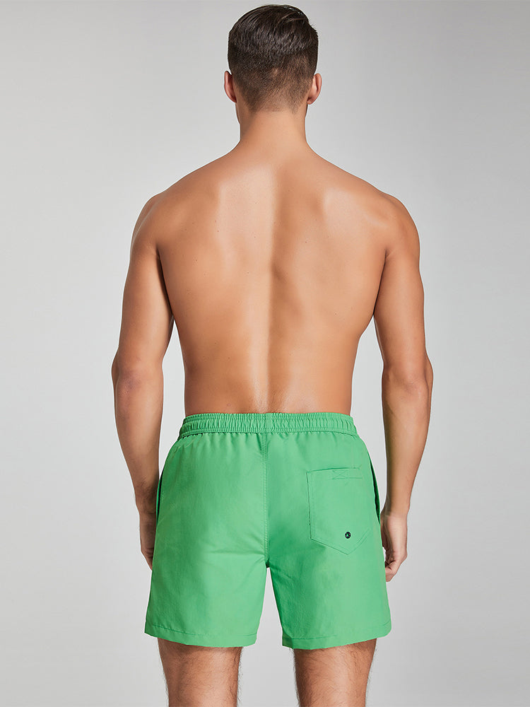 Men's Solid Breathable Beach Shorts Boxer