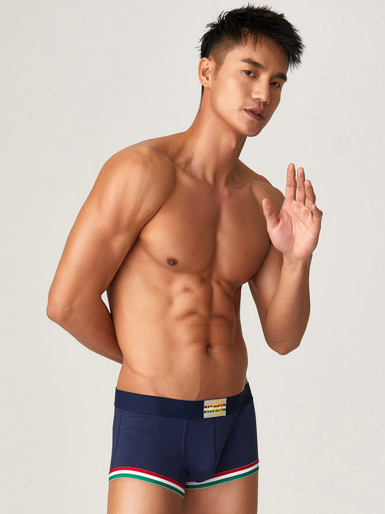 2 Pack Men's Low-Rise Cotton Boxer Briefs