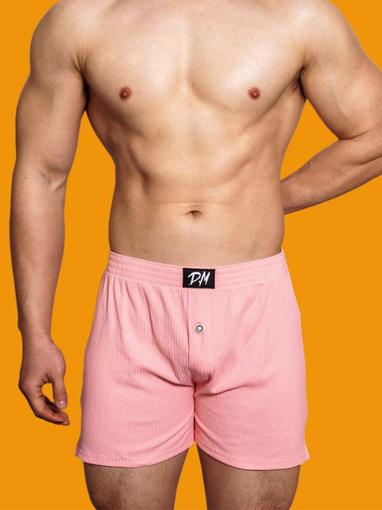2 Pack Low-Rise Cotton Casual Solid Boxers