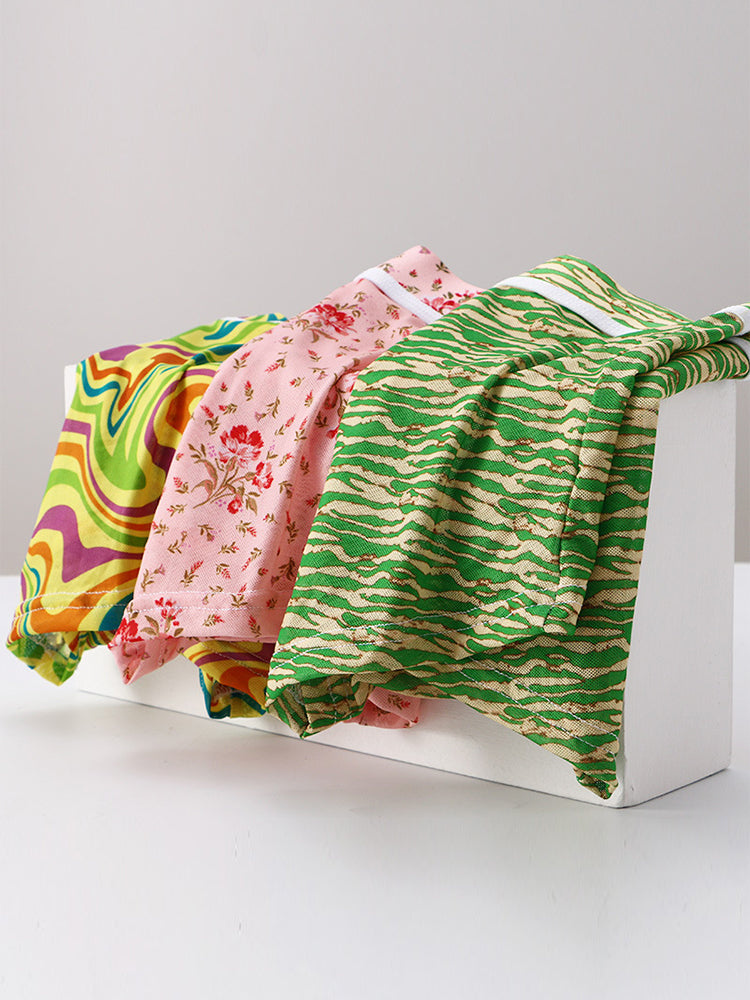 3 Pack Men's Sexy U-Shaped Mesh Breathable Boxer Briefs