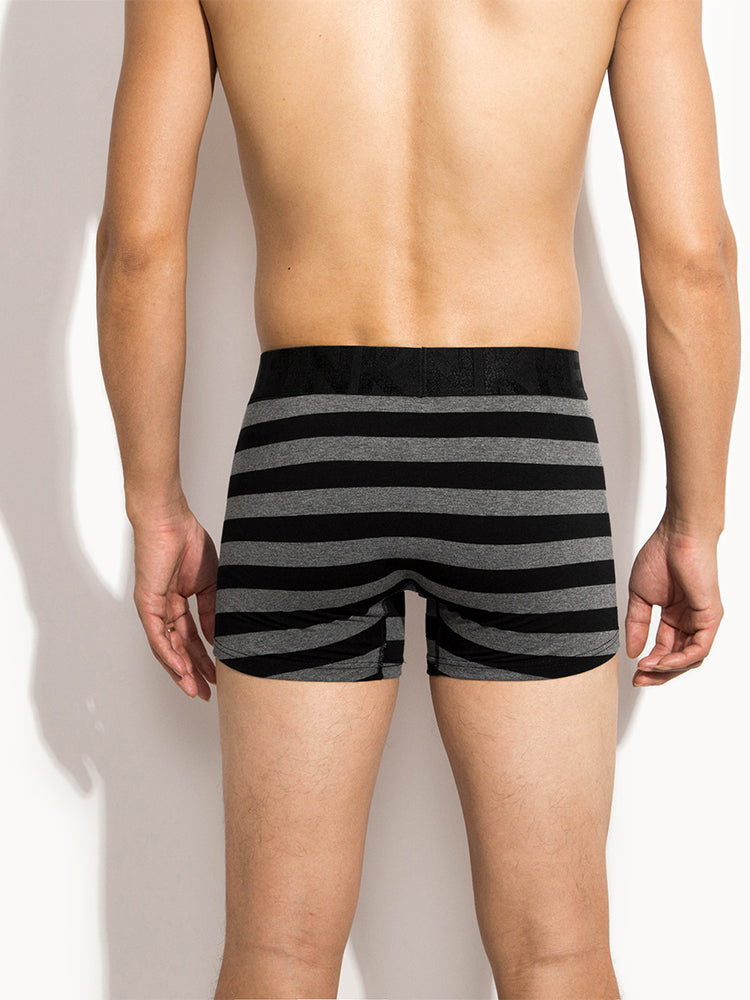 2 Pack European Luxury Brand Personalized Striped Men's Underwear