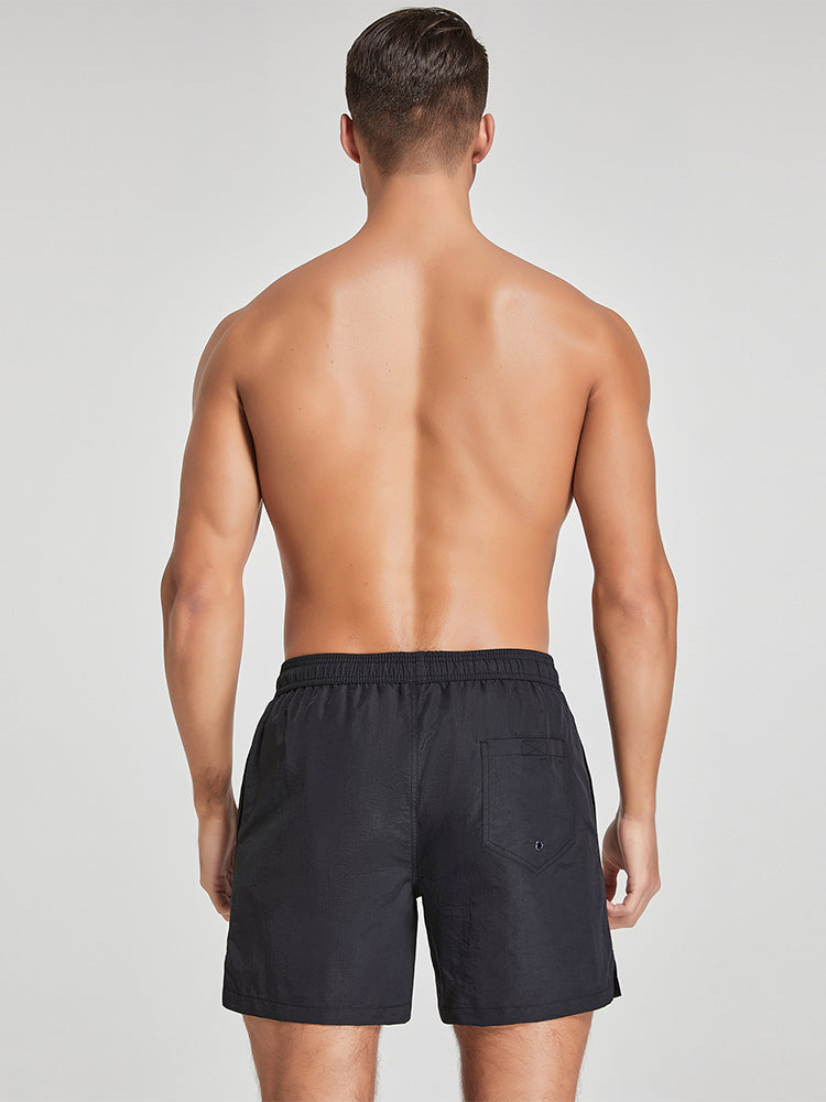 Men's Solid Breathable Beach Shorts Boxer