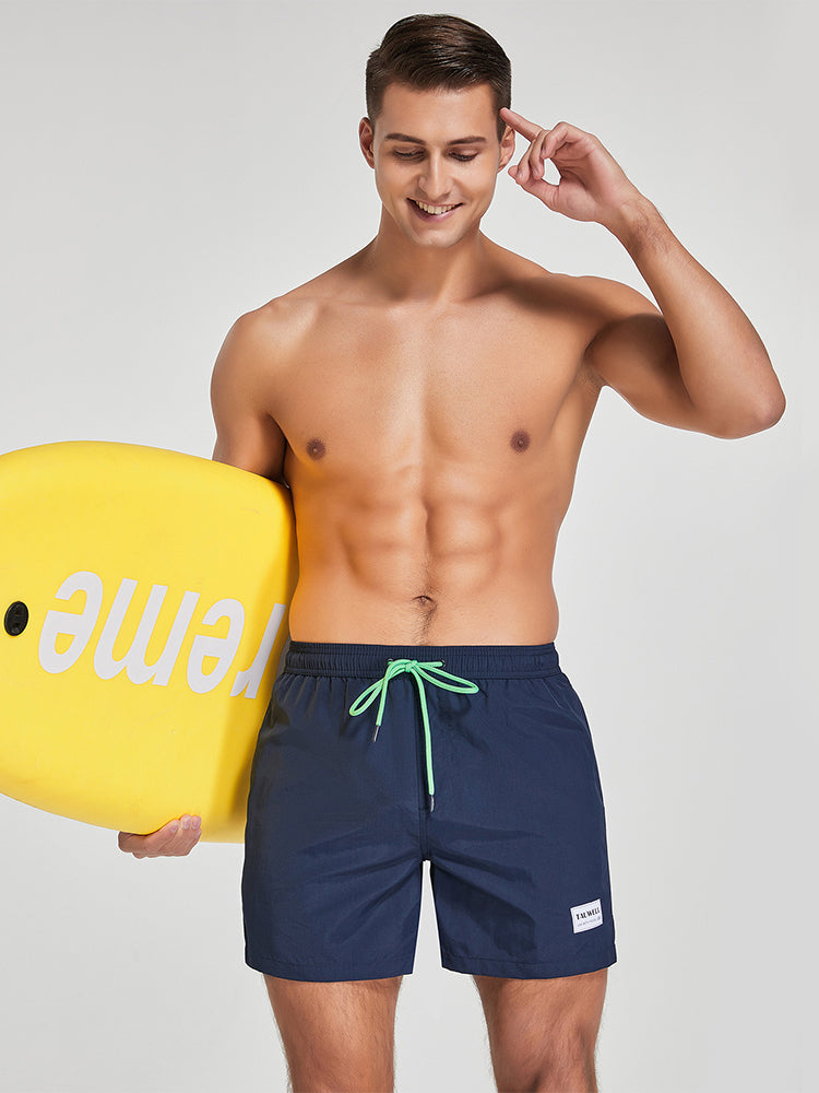 Men's Solid Breathable Beach Shorts Boxer