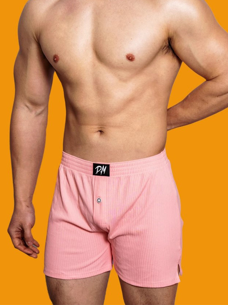 2 Pack Low-Rise Cotton Casual Solid Boxers
