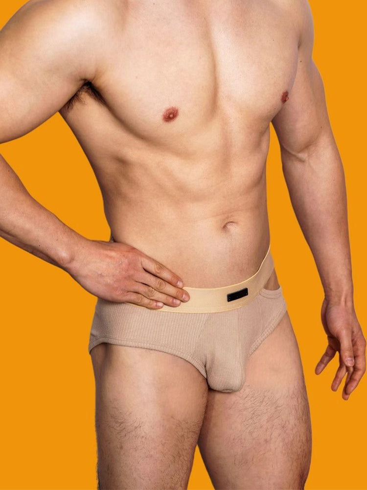 2 Pack Men's Low-Rise Sexy Side-Opening Briefs