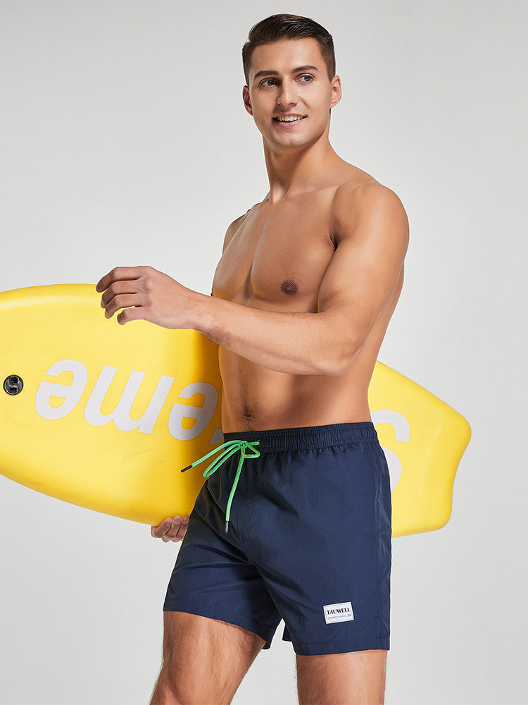 Men's Solid Breathable Beach Shorts Boxer