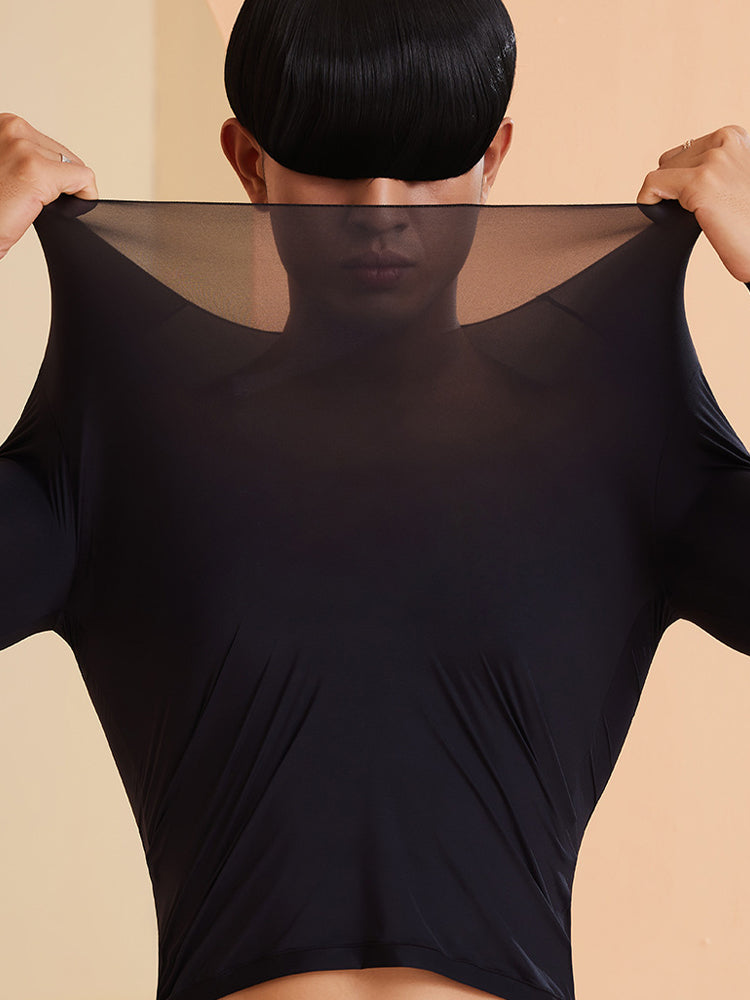 Men's Skin-Friendly Ultra-Thin High-Elastic Anti-Static Thermal Base Layer Tops & Bottoms