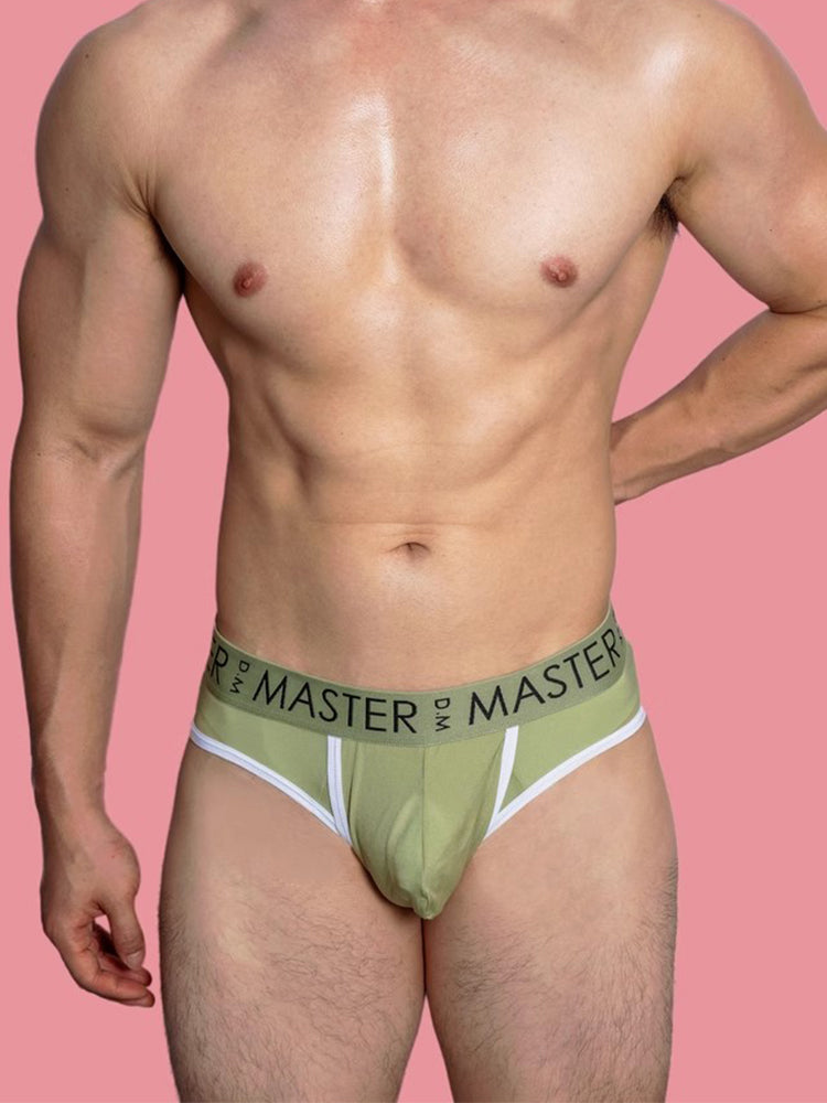 3 Pack Men's High Elasticity Quick-Dry Gun Egg Separation Wide Waist Briefs