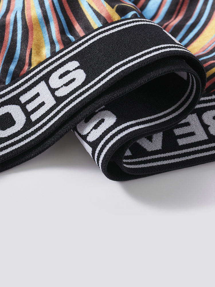 Men's Colorful Texture Low-Rise Briefs