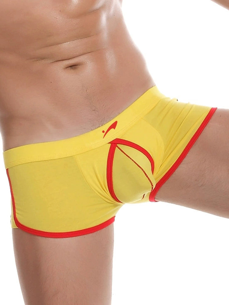 3 Pack Men's Modal U-convex Large Pouch Arrow Pants Breathable Boxer Briefs