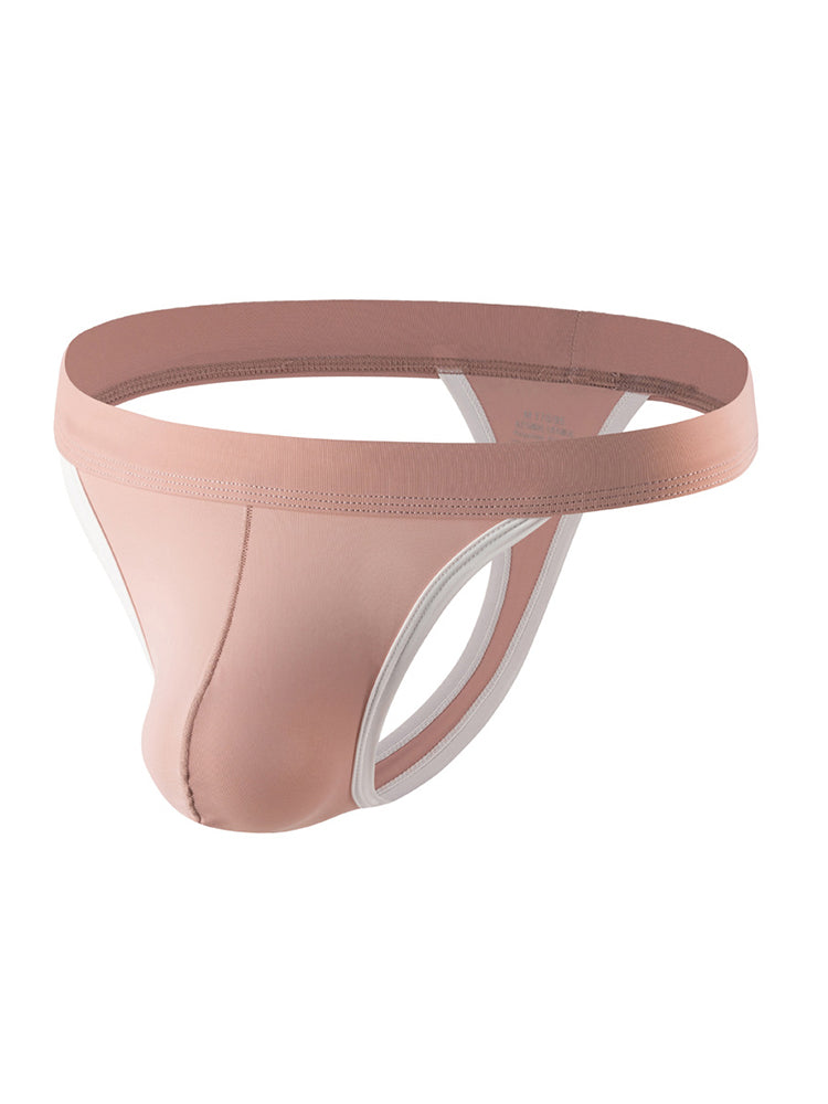 4 Pack Men's Mid-Rise Summer Ice Silk Mesh Thongs