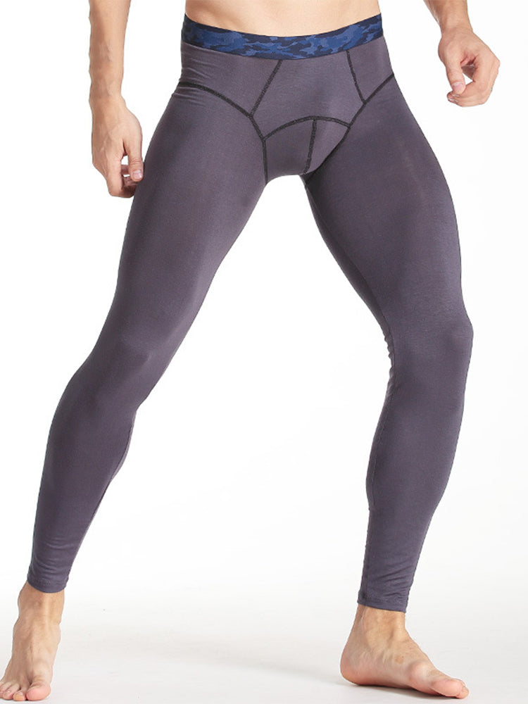 Men's Autumn Johns Underwear 2 in 1 Design Warm Polyester Tights