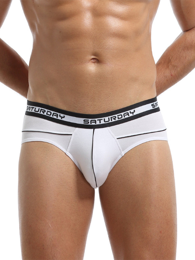 3 Pack Men's Comfortable Sporty Breathable Low-Waist Sexy Briefs