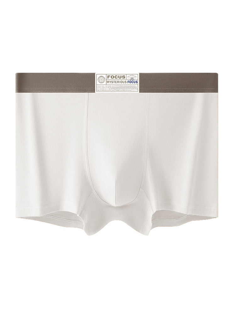 3 Pack Men's Cotton Breathable Antibacterial Quick-Dry U-Shaped Trunks