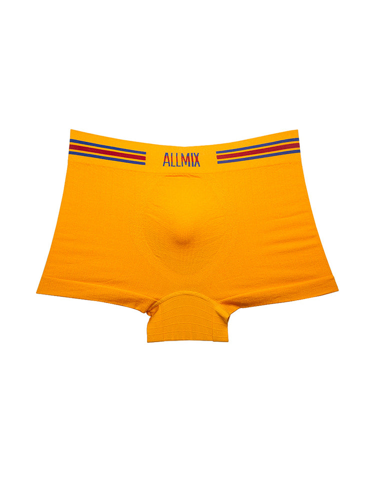 3 Pack ALLMIX Men's Sexy Striped Seamless Low Waist Boxers Briefs