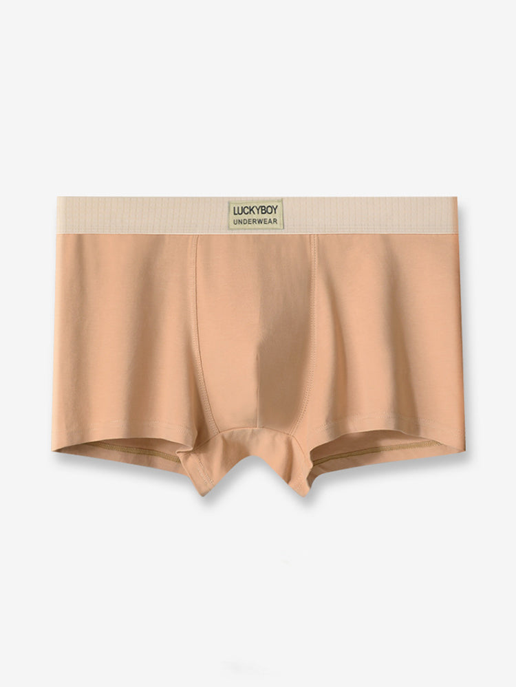 3 Pack Men's Cotton Mid-Rise Breathable Sports Tights Men's Boxer Briefs