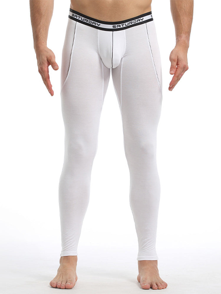 Men's Thermal Pants Bamboo Fiber Casual Thermal Pants