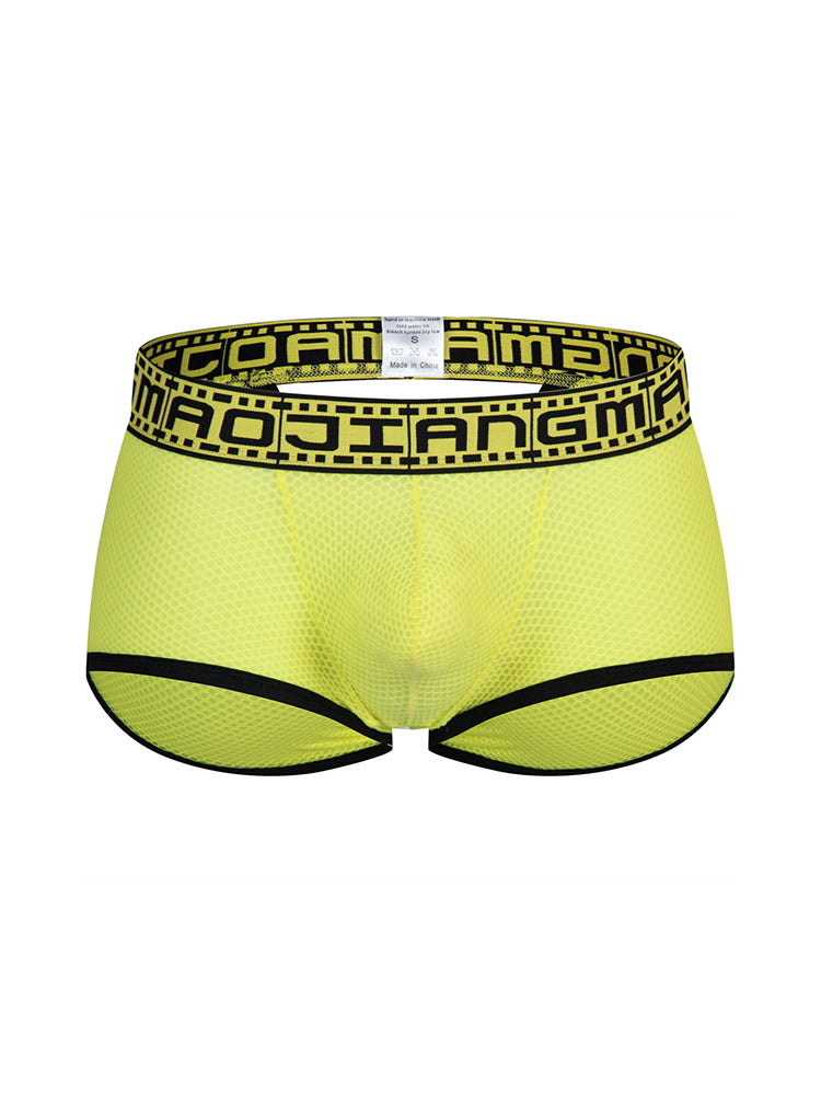 2 Pack Men's Breathable Large Pouch Mesh Fitness Trunks