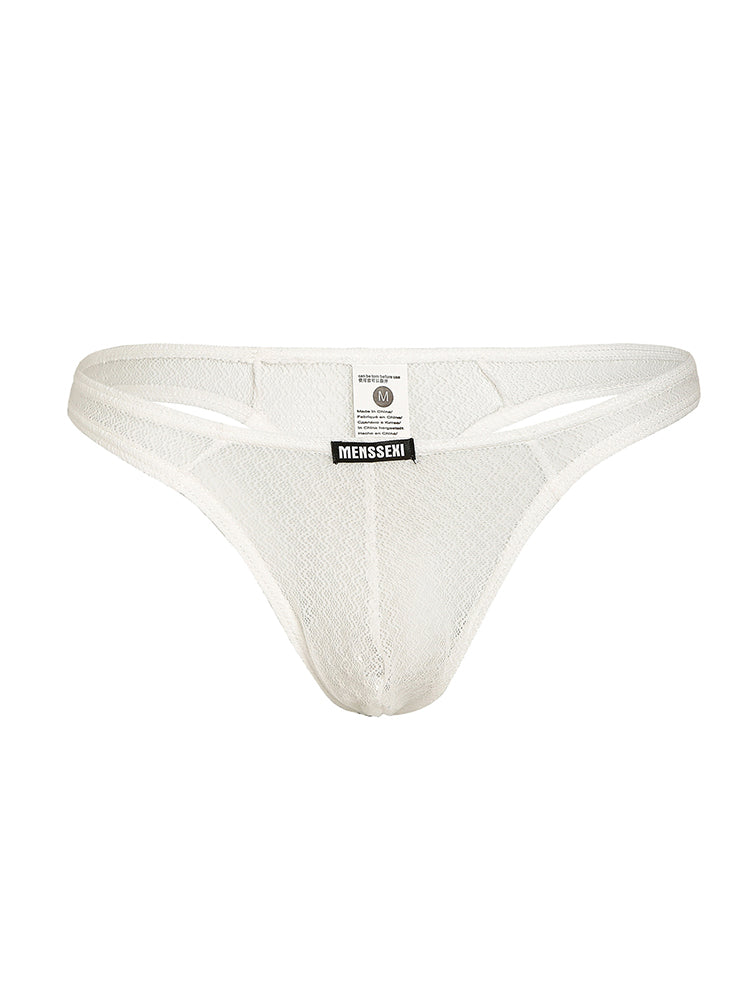 2 Pack Men's Low-Rise Lace High Elasticity Bikinis