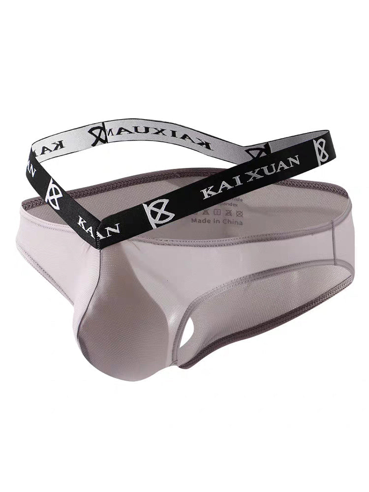 3 Pack Men's Sexy Ice Silk Mesh Breathable Erotic Briefs