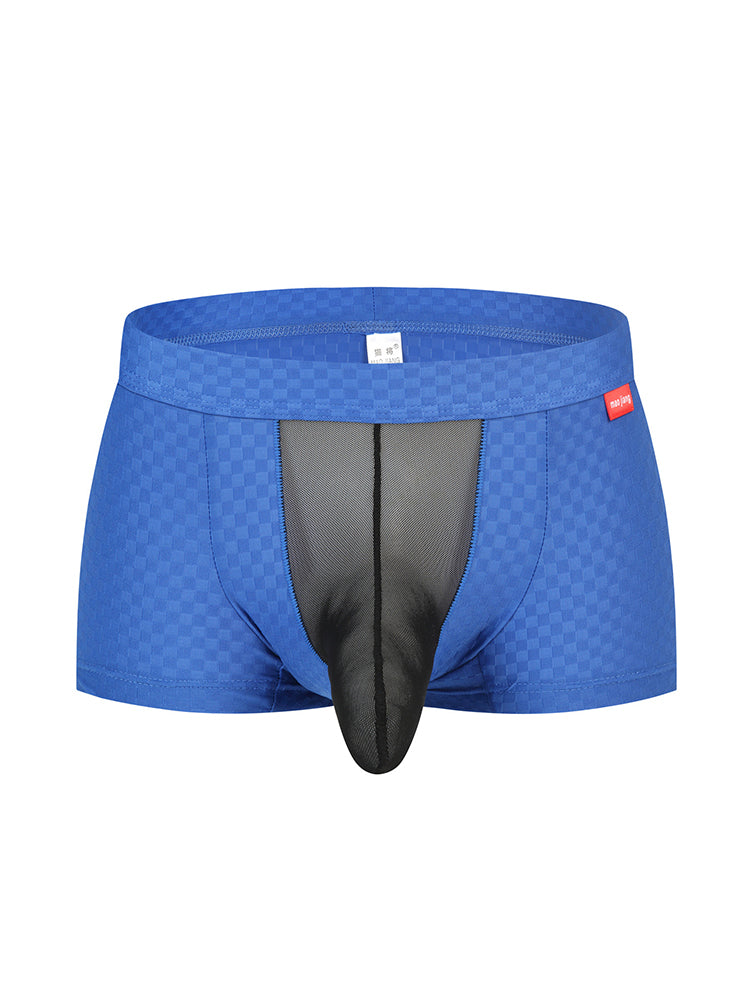 2 Pack Men's U-Pouch Ice Silk Sexy Trunks