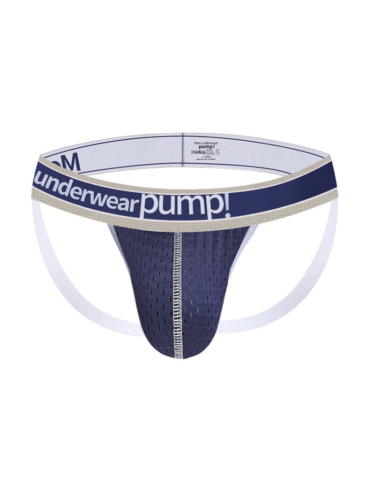 2 Pack Men's Sexy Elastic Waist Micro Mesh Cup Thong