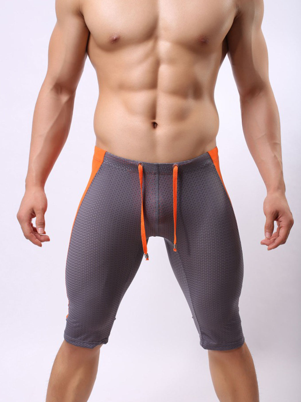 Men's Breathable Compression Shorts with Drawstring