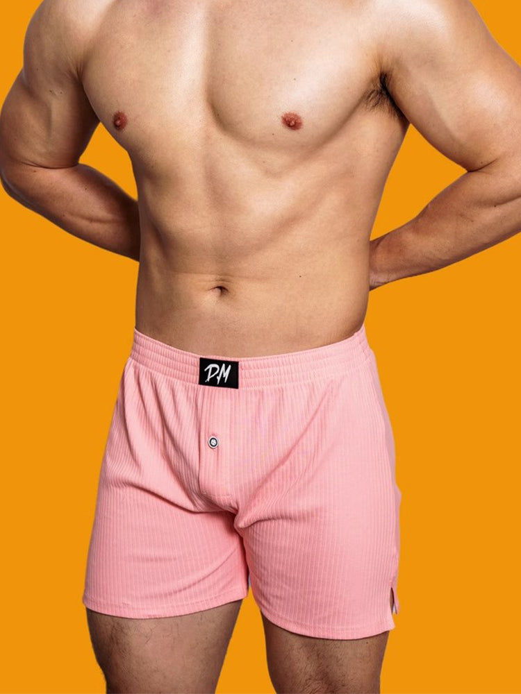 2 Pack Low-Rise Cotton Casual Solid Boxers