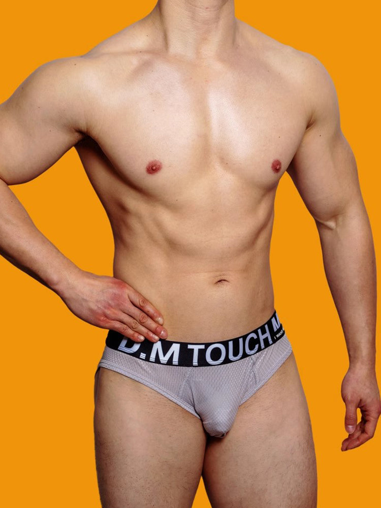 2 Pack Men's Low Waist Mesh Nylon Breathable Jockstrap